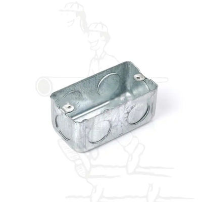 Rechteckiges elektrisches Anschlusskasten-Rostschutzmetallplattierter Anschlusskasten 1.0mm-1.6mm