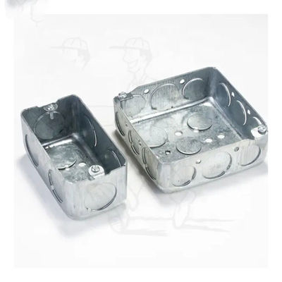 Rechteckiges elektrisches Anschlusskasten-Rostschutzmetallplattierter Anschlusskasten 1.0mm-1.6mm
